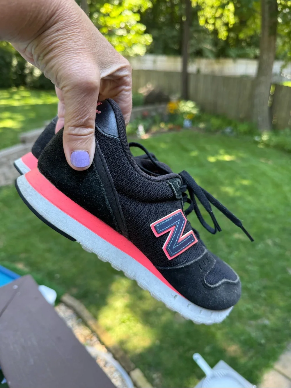 Womens NEW BALANCE 311 Black Sneakers Shoes / Size 8.5